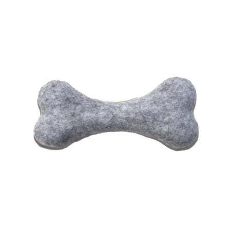 Gray dog bone toy