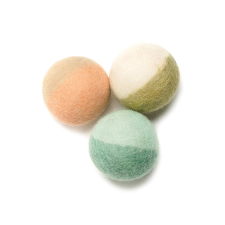 Three dog toy balls