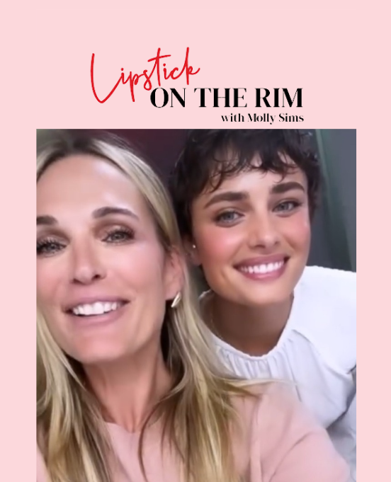 Lipstick on the Rim with Molly Sims - Taylor Hill; picture of woman with short hair and black shirt on